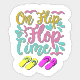 Flip Flop Time Sticker